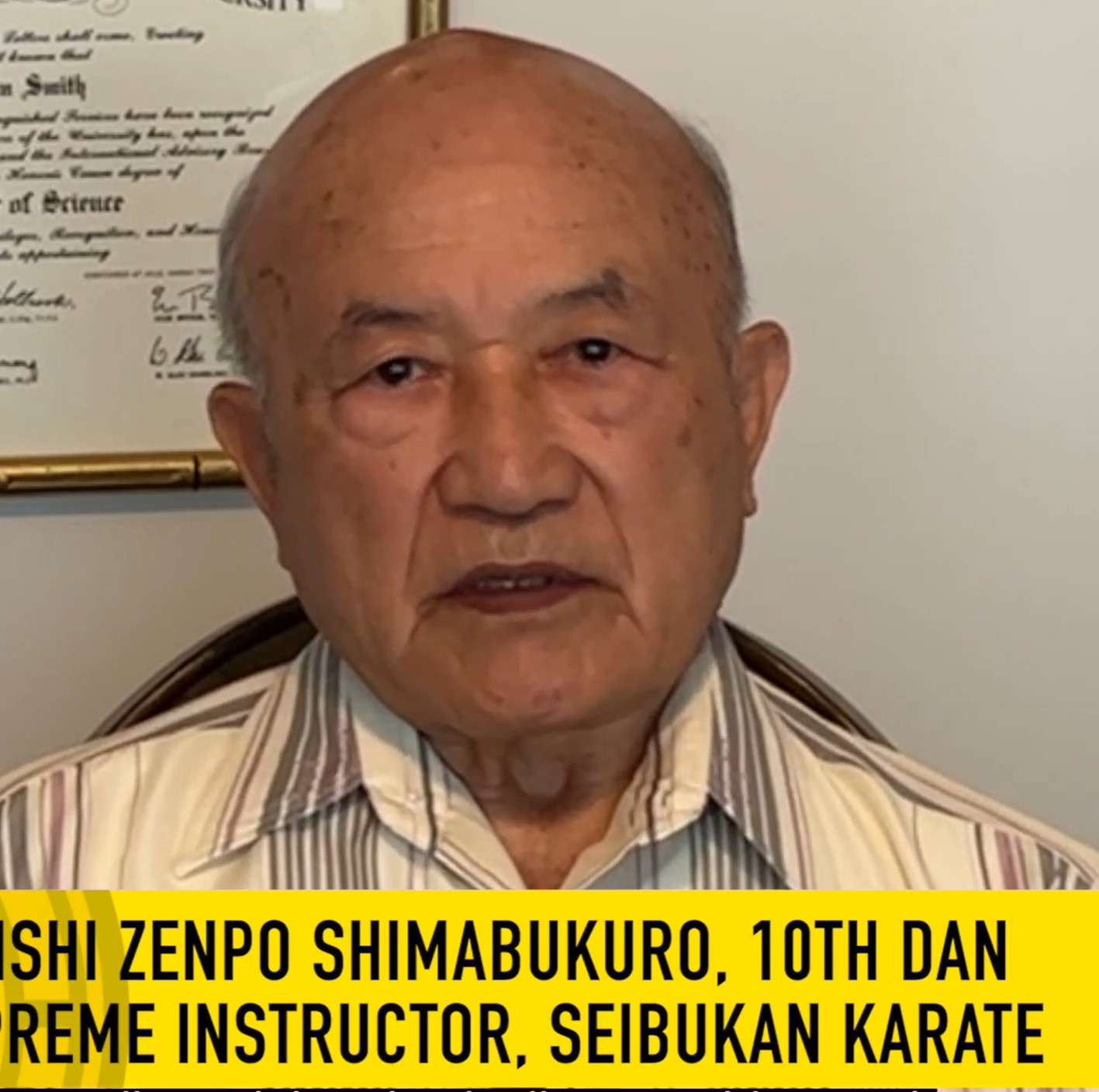 Master Zenpo Shimabukuro Interview – YOUR BODY BECOMES THE WEAPON